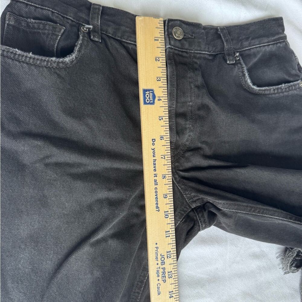 Black Distressed Wide-Leg Women’s Jeans - Picture 11 of 13